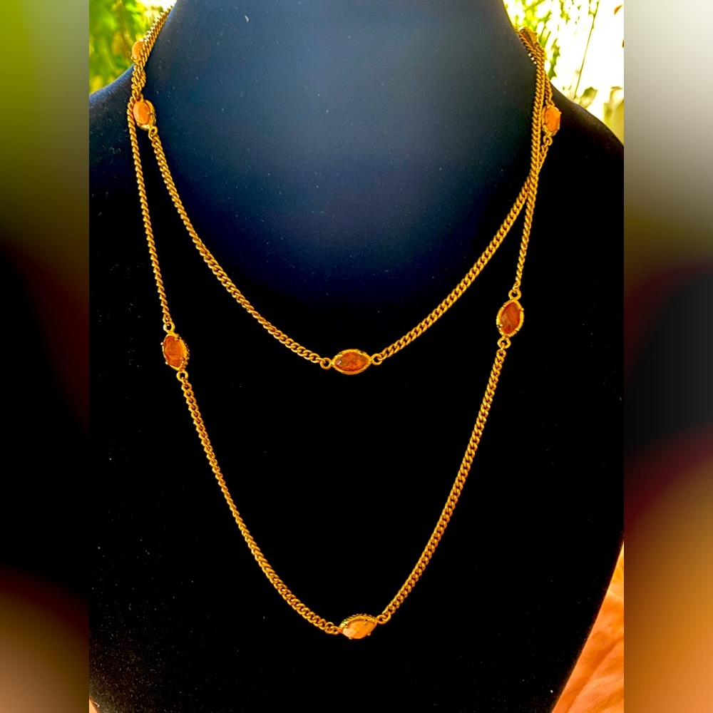 FASHION CORAL STONE NECKLACE